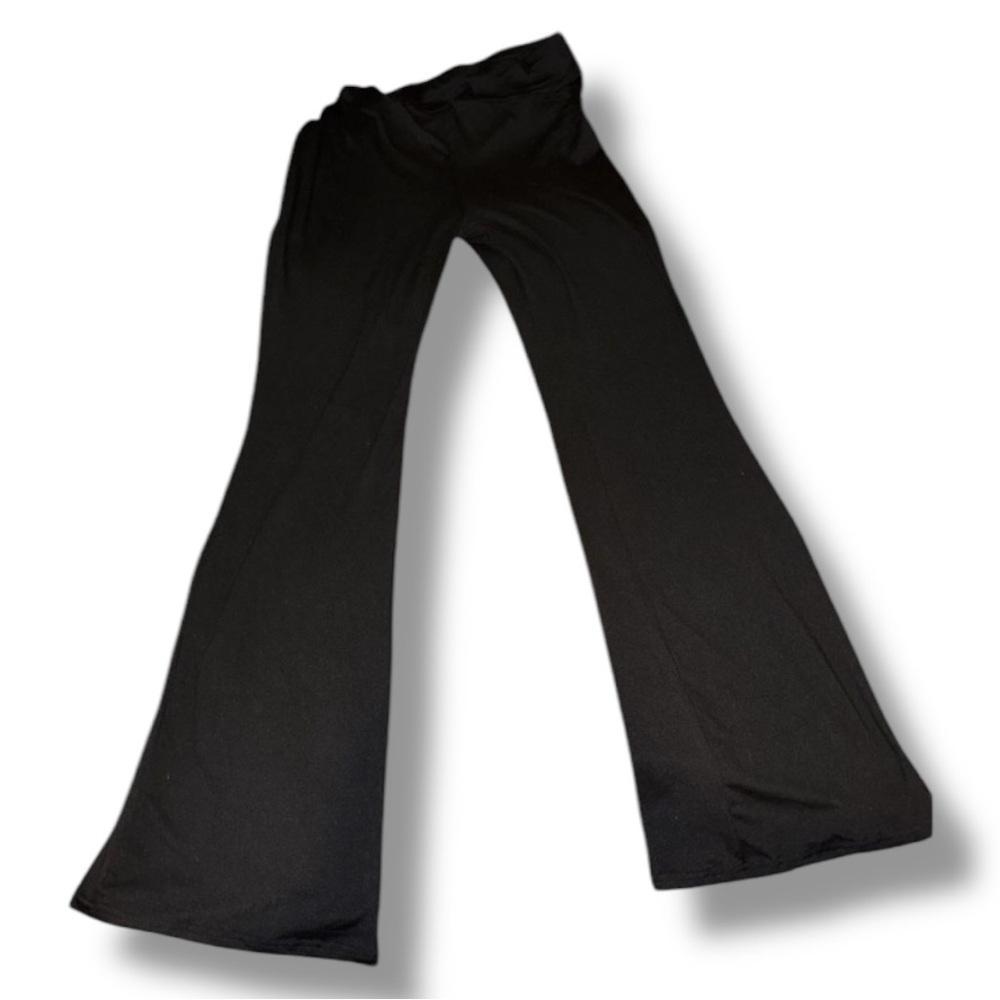 SHEIN Pants Black Activewear Flare Leggings Yoga Size Medium EUC 🍭 - Picture 10 of 13